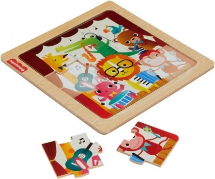 Træpuslespil Fisher-Price – forskellige motiver (9 brikker)