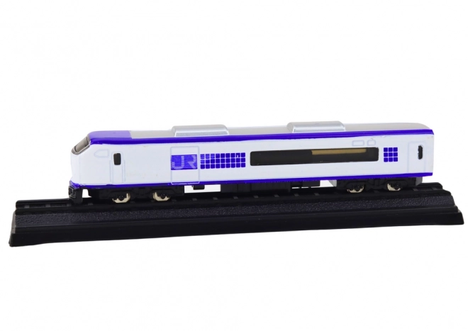 Samlermodel togvogn 1:48 metal hvid-blå