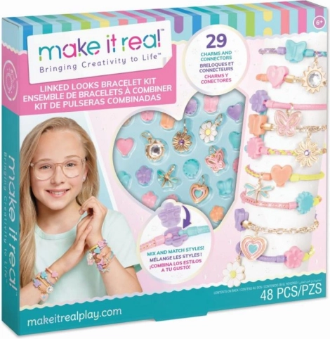 Kreativt sæt til fremstilling af armbånd Linked Looks MAKE IT REAL