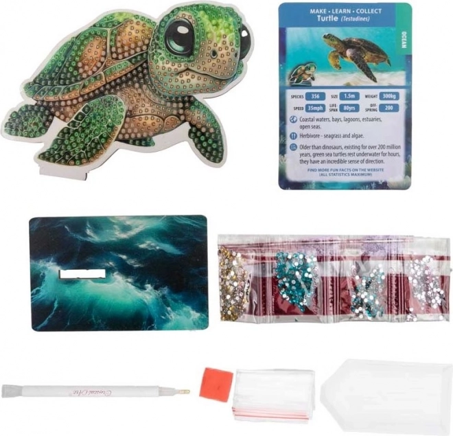 Diamantmaling Ocean: Skildpadde