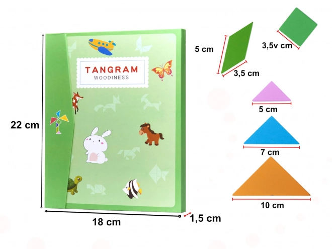 Magnetisk 3D puslespil tangram blokke