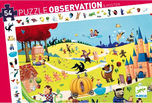 DJECO søgepuzzle Eventyr