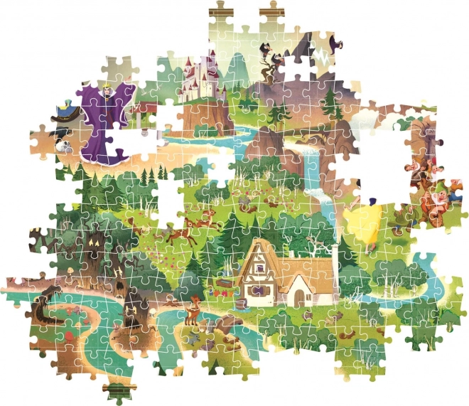 Puzzle Story Maps: Snehvide 1000 brikker
