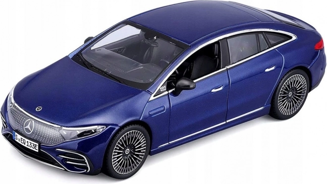 Model Mercedes-Benz EQS 2022 blå skala 1/27
