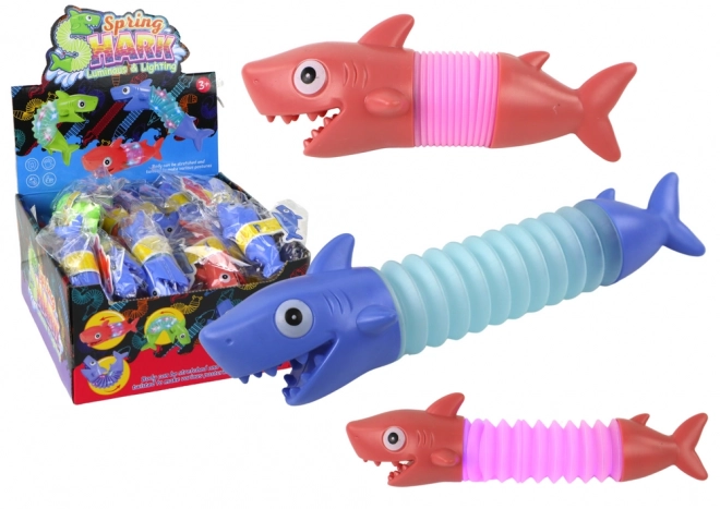 Stretch Shark Anti-stress Lysende Pop Tube LED
