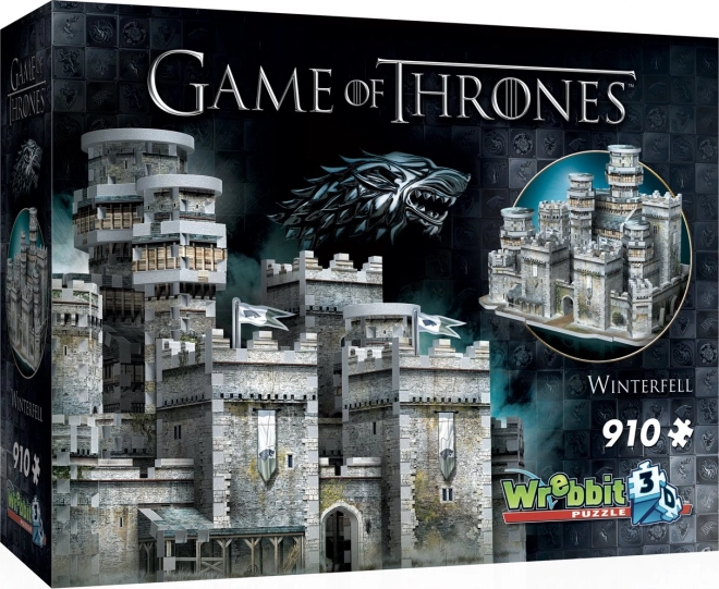 WREBBIT 3D puslespil Game of Thrones: Winterfell 910 brikker