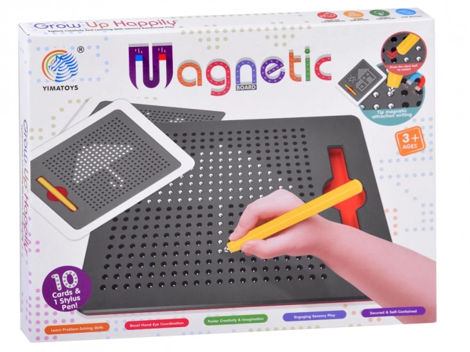 Kreativt tavle med magnetiske kugler