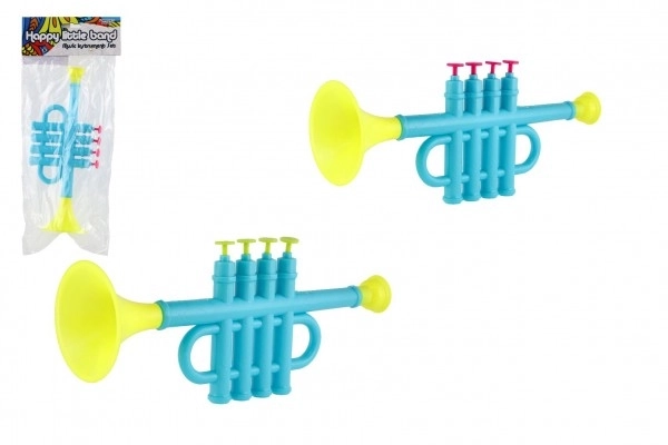 Trutmund/trumpet plast 25cm 2 farver i pose