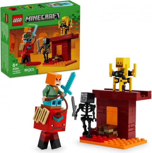 LEGO Minecraft kamp på broen i Nether