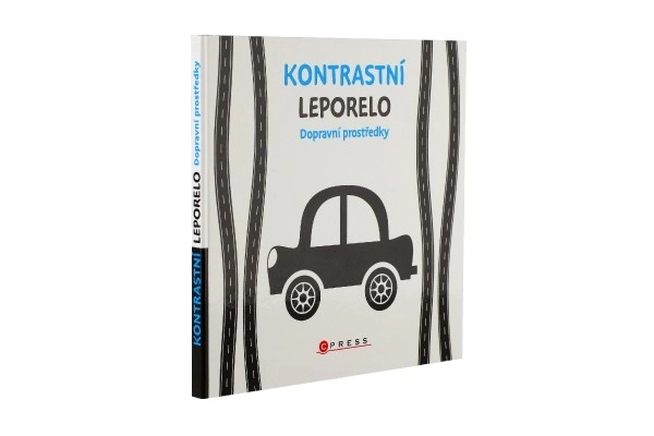 Kontrastbog Leporello Transportmidler 15,5x15cm 0m+