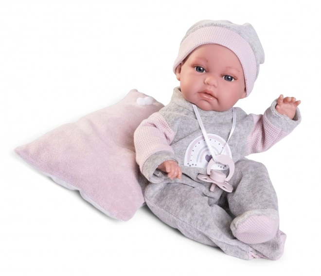 Antonio Juan 70363 TONETA - realistisk babydukke med særlig bevægelsesfunktion og blødt stoflegeme - 34 cm