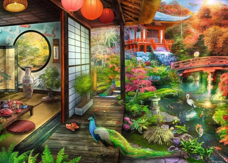 RAVENSBURGER puslespil Japansk have 1000 brikker