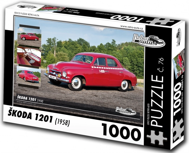 retro-biler puslespil Škoda 1201 – 1000 brikker