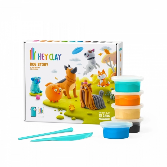 Hey Clay: Hunde historie - sæt af modellervoks