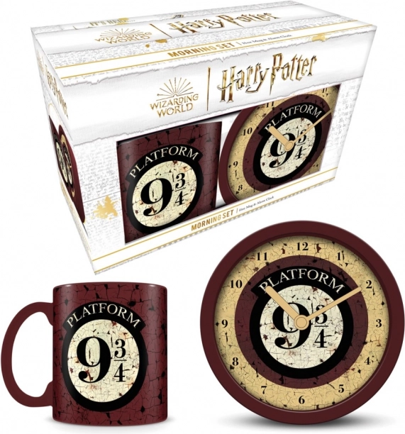 Gavesæt med ur og vækkeur Harry Potter