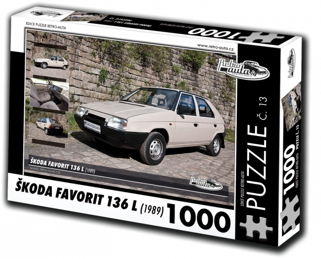 Puslespil RETRO-AUTA Škoda Favorit 136 L 1000 brikker
