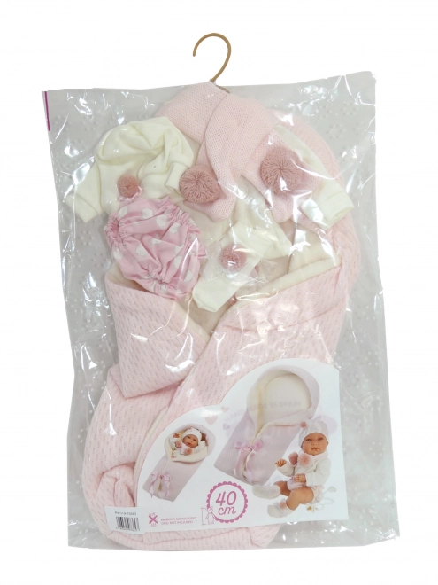 Llorens M738-62 tøj til dukke baby NEW BORN størrelse 40-42 cm