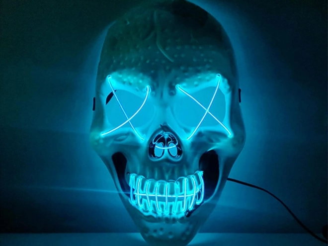 Lysende Halloween-maske