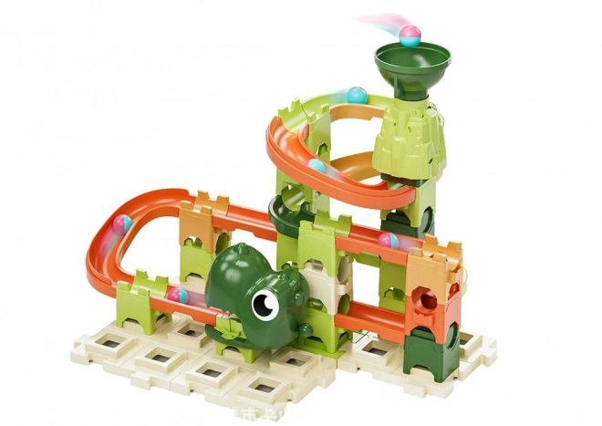 Byggeklodser Dinosaur kuglebane 9 niveauer 60 El