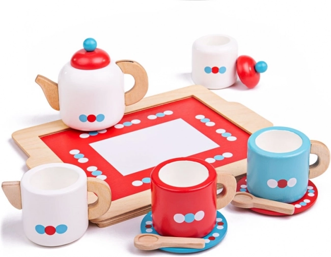 Trætesæt med prikker BIGJIGS TOYS