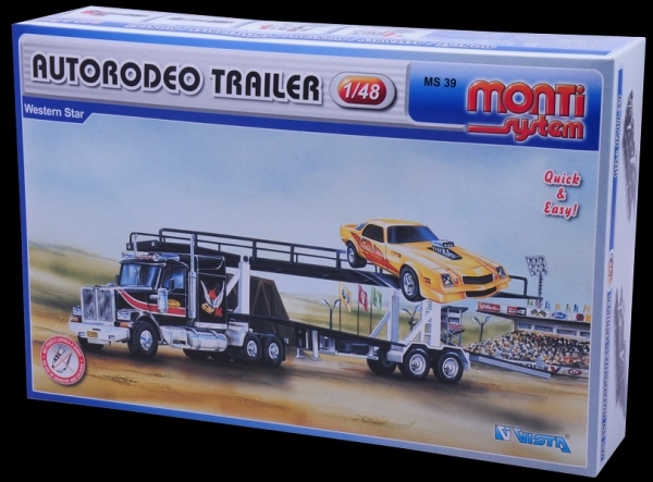 Byggesæt Monti System Autorodeo Trailer Western Star