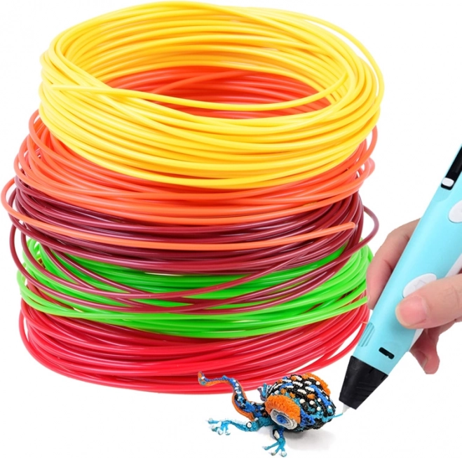 Reservestave til 3D-pen – sæt med 5 farver – Sæt