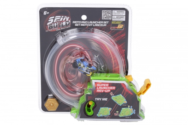 Spin and Build Udslyngningsanordning med to motorcykler