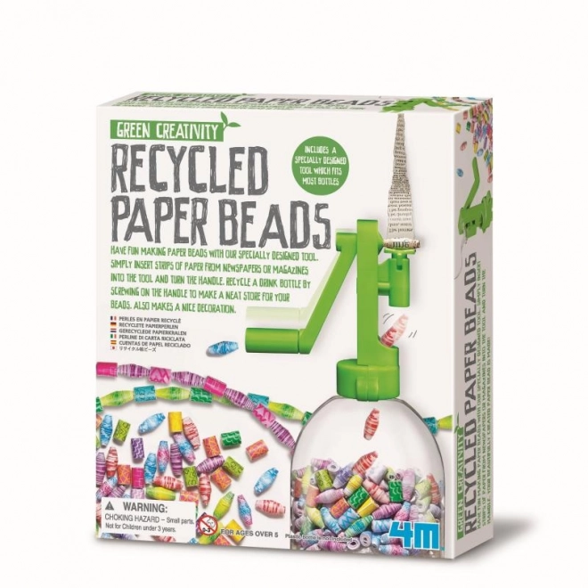 Genbrugsanordning til fremstilling af papirperler