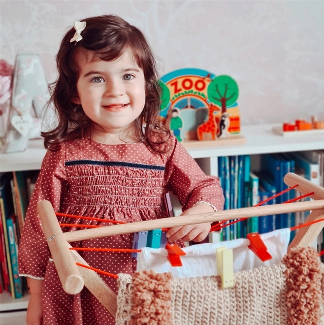 Træ tørrestativ til tøj Bigjigs Toys