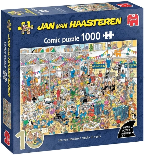 JUMBO puslespil Jan van Haasteren 10. årsdag 1000 brikker
