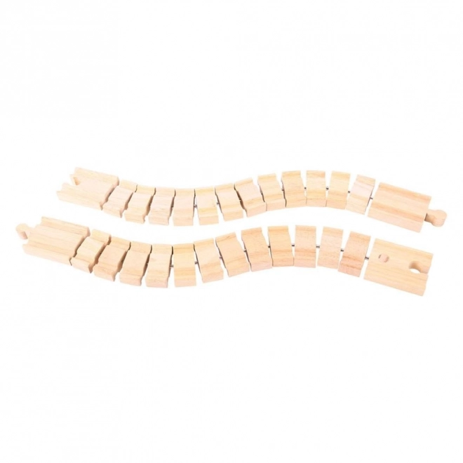 Bigjigs Rail Fleksibel Skinne - 2 Stykker