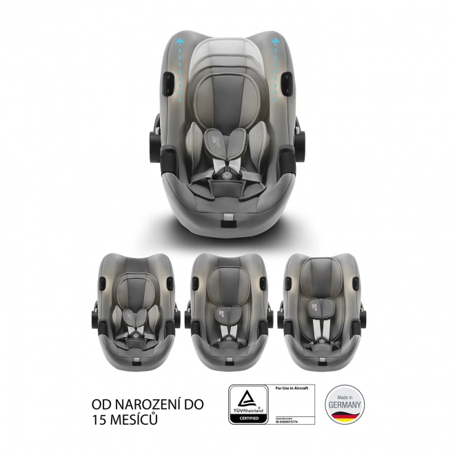 Autostol Britax Römer Baby-Safe iSense Bundle Flex iSense, Nordic Grey