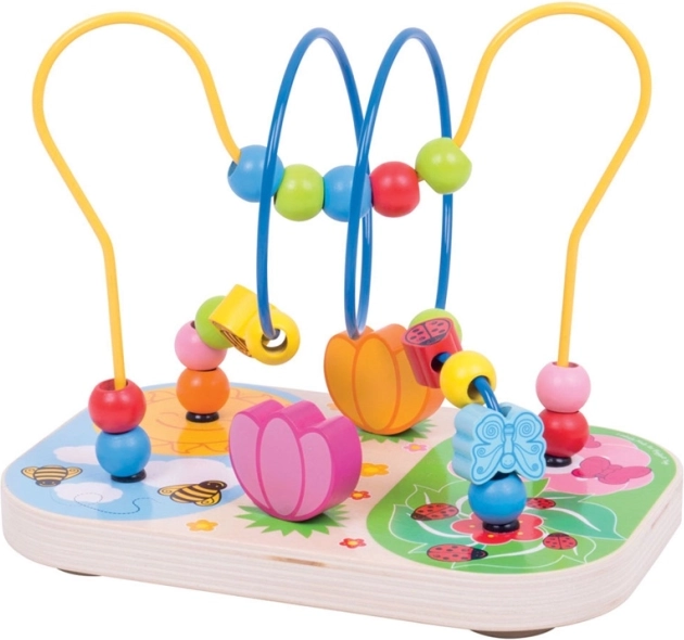 Træ motorisk labyrint Eng Bigjigs Baby