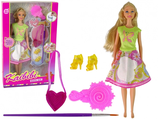 Langt hår maledukke kjole – blondine