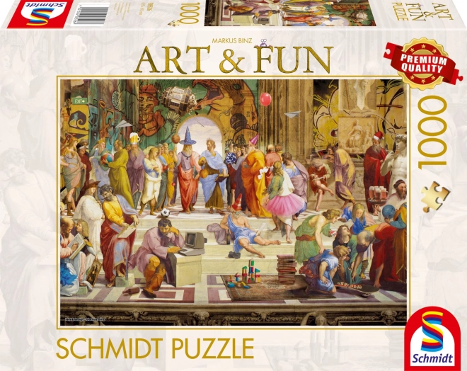 Schmidt Puzzle Art&Fun: Athens Skole 1000 brikker