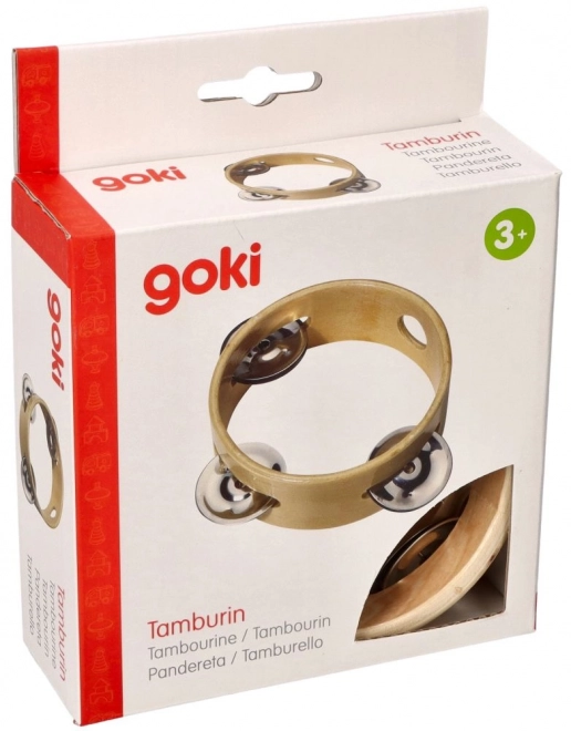 Tamburin Goki med 3 bækkener uden membran