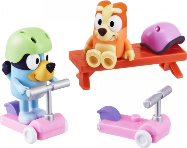 Bevægelige Bluey- og Bingo-figurer
