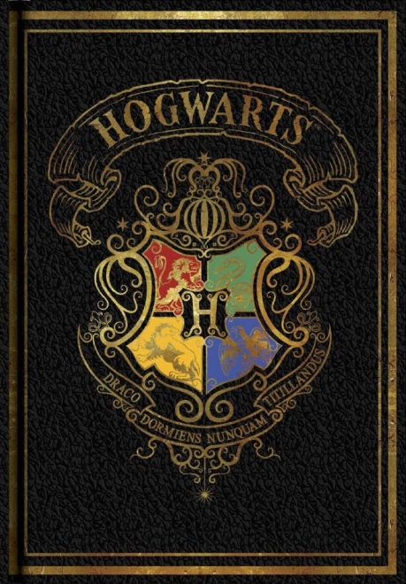 A5-blok Harry Potter farverig sort