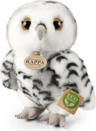 Rappa Hvid plyssnugle-ugle 25 cm
