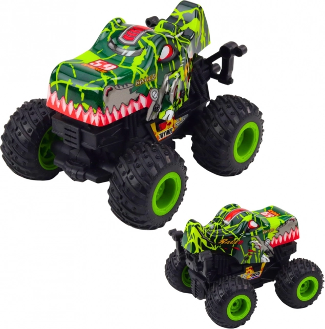 terrænbil Dino med motor, lys og lyd