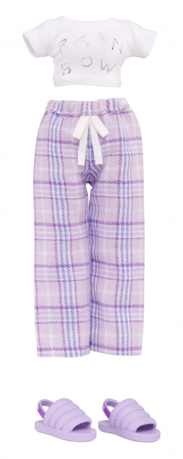 Rainbow High Junior Fashion dukke i pyjamas - Violet Willow