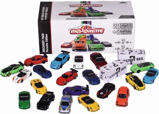 Sæt med legetøjsbiler PORSCHE Discovery 1:64 (20 + 2 overraskelser)