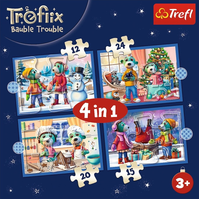 Progressivt puslespil Treflíci jul 4-i-1