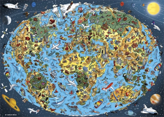 Puslespil Vores fantastiske planet 1000 brikker