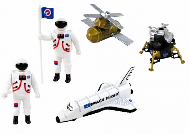 Sæt af figurer Space Truck Rocket - 15 dele