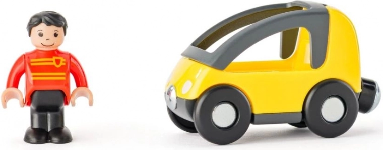 Små biler og figurer til rolleleg