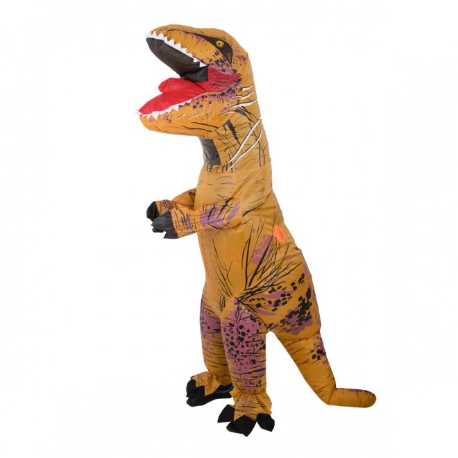 Kostume oppustelig dinosaur T-REX brun