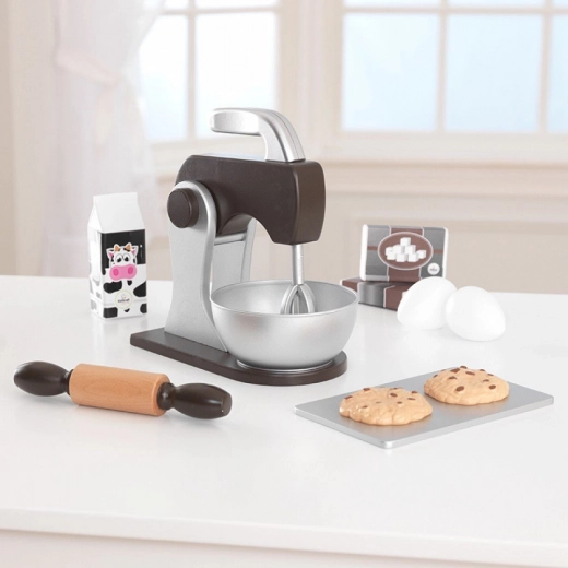 Kokkessæt med mixer KIDKRAFT – brun