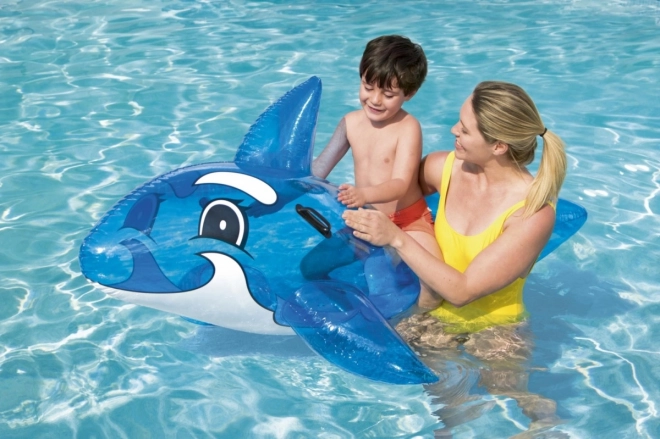 Flydende delfin med håndtag Transparent 1,57 m x 94 cm