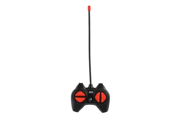 Auto RC terrængående 14cm plast 27MHz med lys i boks 20x11x10cm